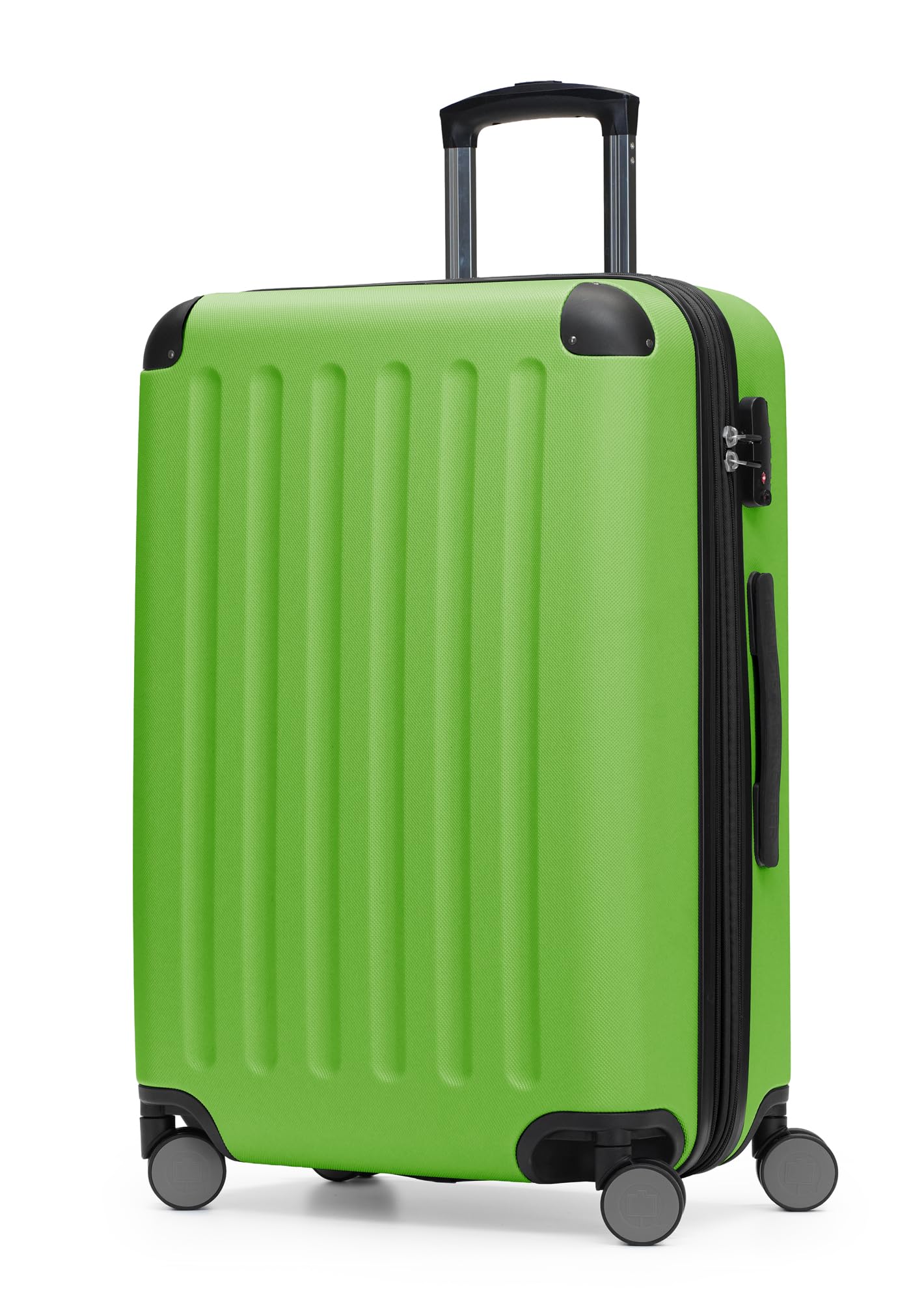 Hauptstadtkoffer Spree - Mittelgroßer Hartschalenkoffer, TSA, 4 Rollen, Koffer, Trolley, Rollkoffer, Reisekoffer, Volumenerweiterung, 65 cm, 74 Liter, Apfelgrün