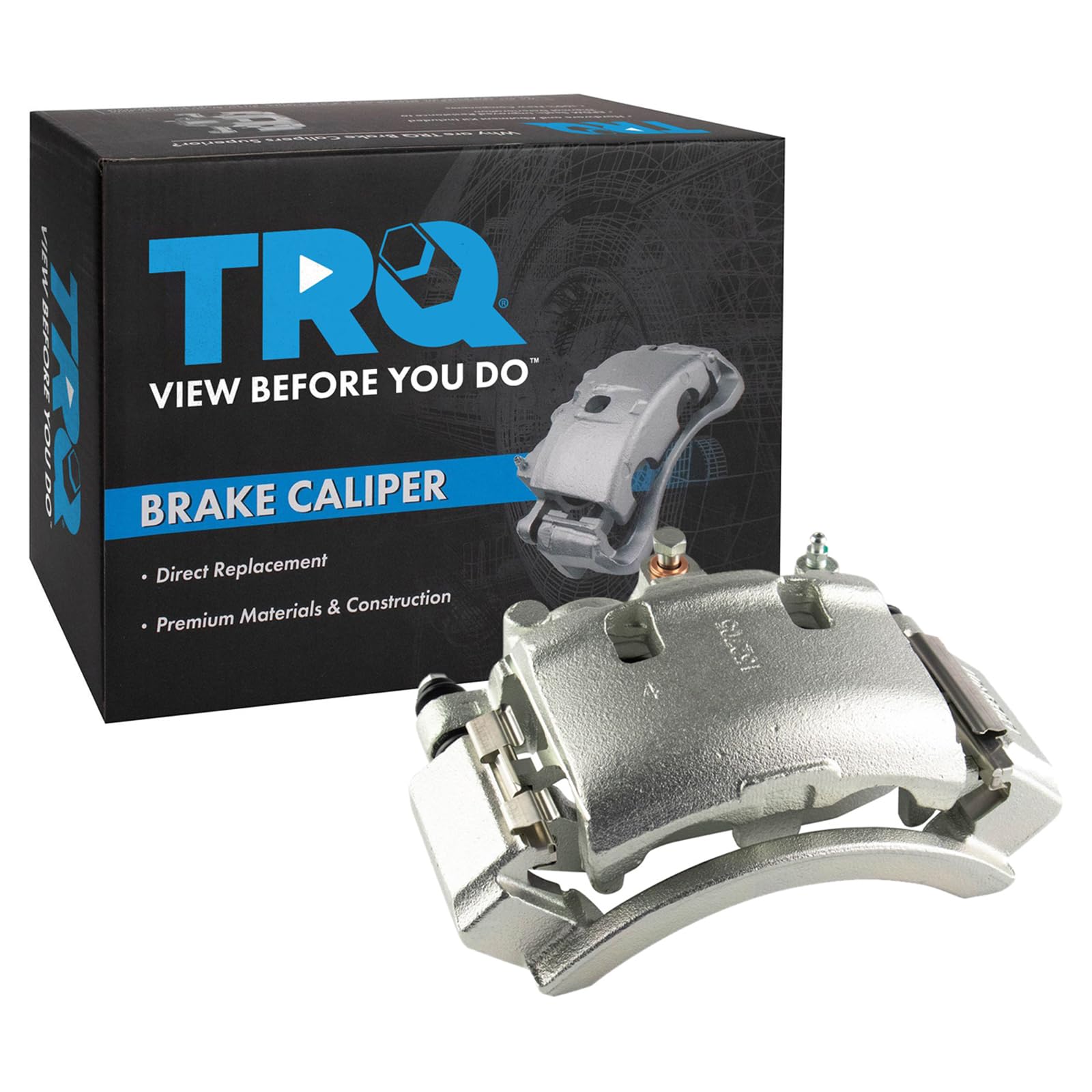 TRQ Rear Right Brake Caliper w/Bracket Passenger Side