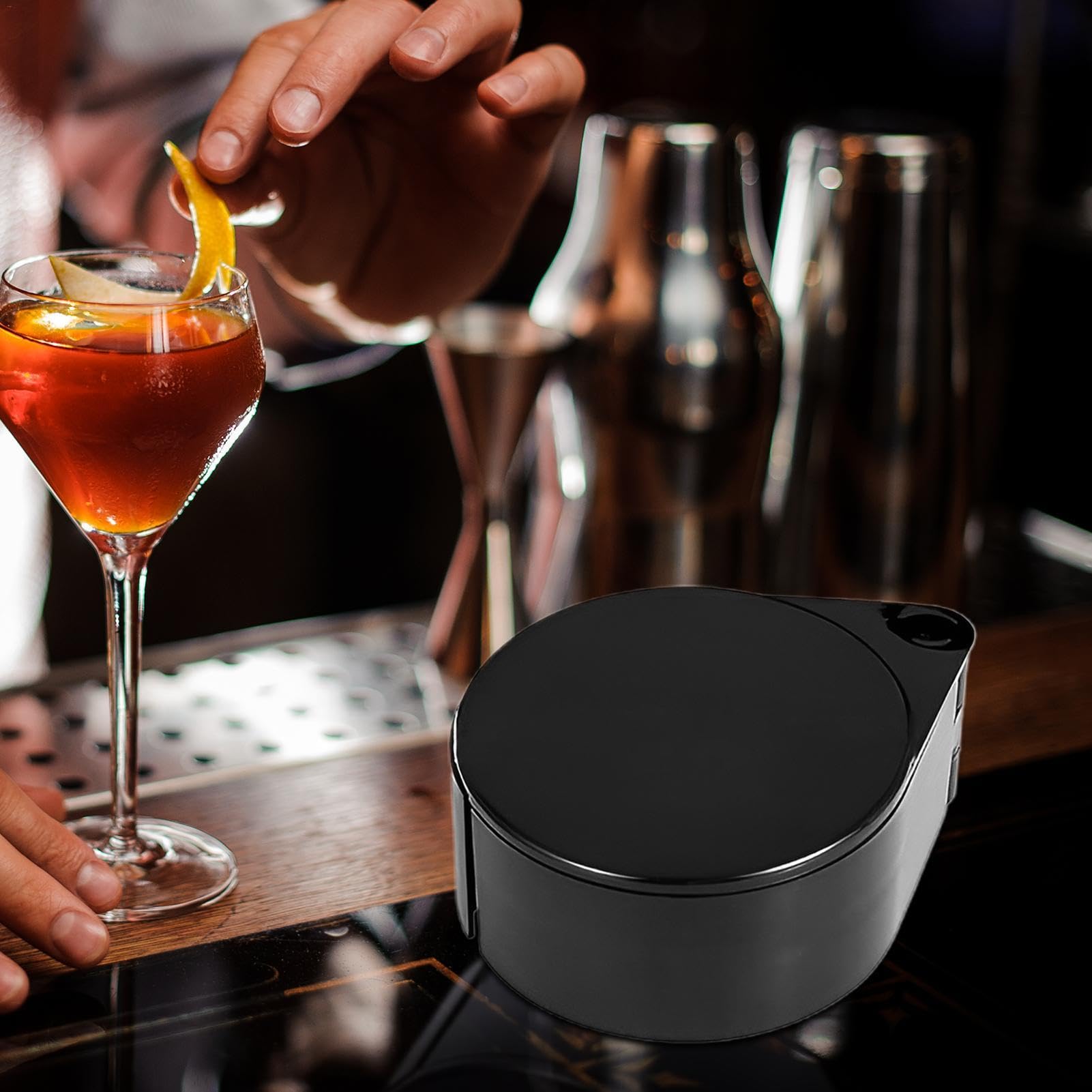 Rimmer à Sel Noir Pour Margarita - Outil 3 Niveaux Pour Saler Les Bords De Verres à Cocktail