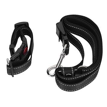 Dog Collars, Pet Harness Collar Adjustable Car Seat Belt Safety Leads Pet, Durable for Outdoor Walking or Car Seat