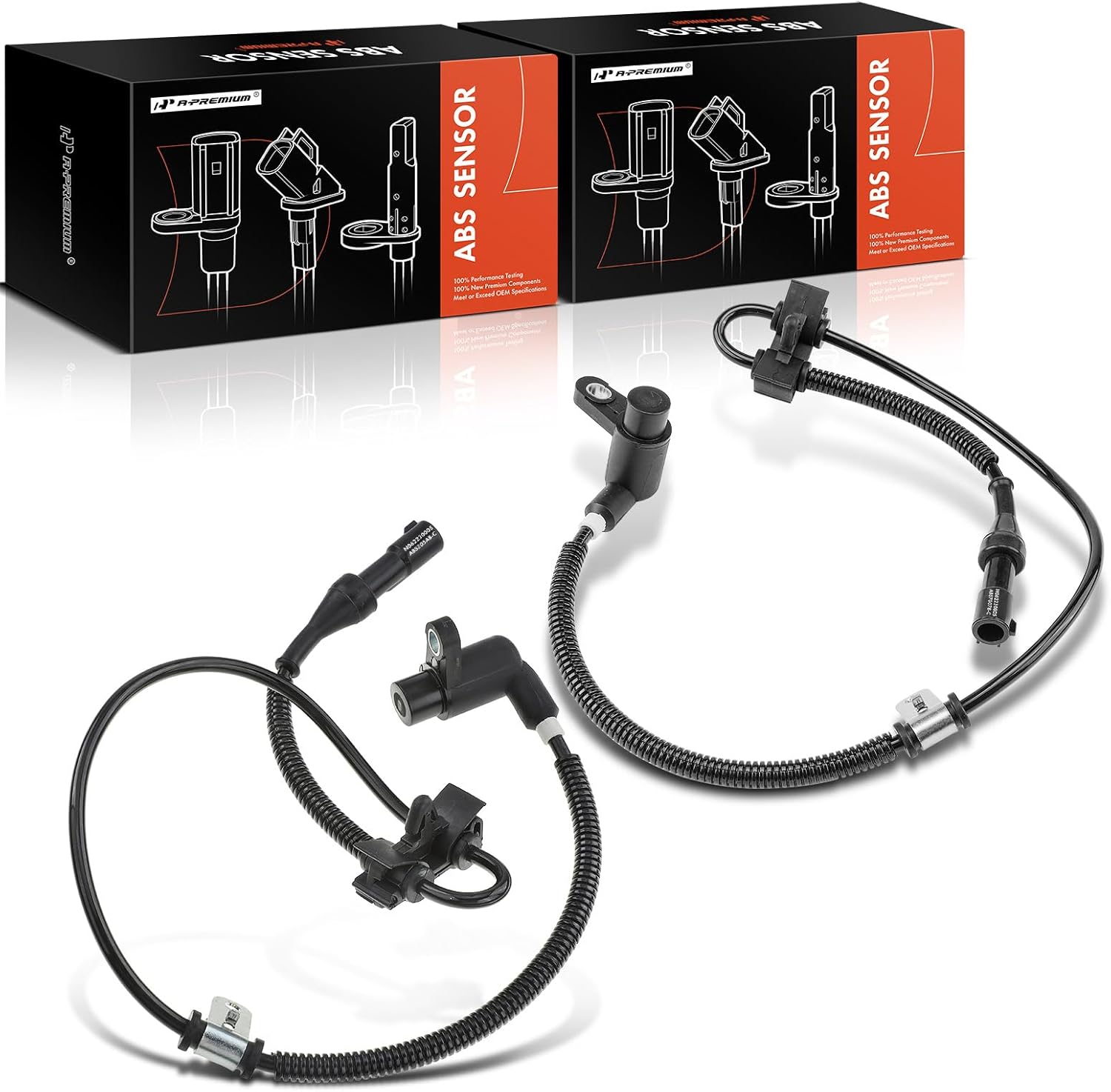 A-Premium ABS Wheel Speed Sensor Compatible with Ford Windstar 1999 2000 2001 2002 2003, Front Left & Right 2-PC Set
