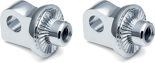 Kuryakyn 6774 Componente de control de pie de motocicleta: Adaptadores de clavija estriados de parada ajustable, cromado, 1 par