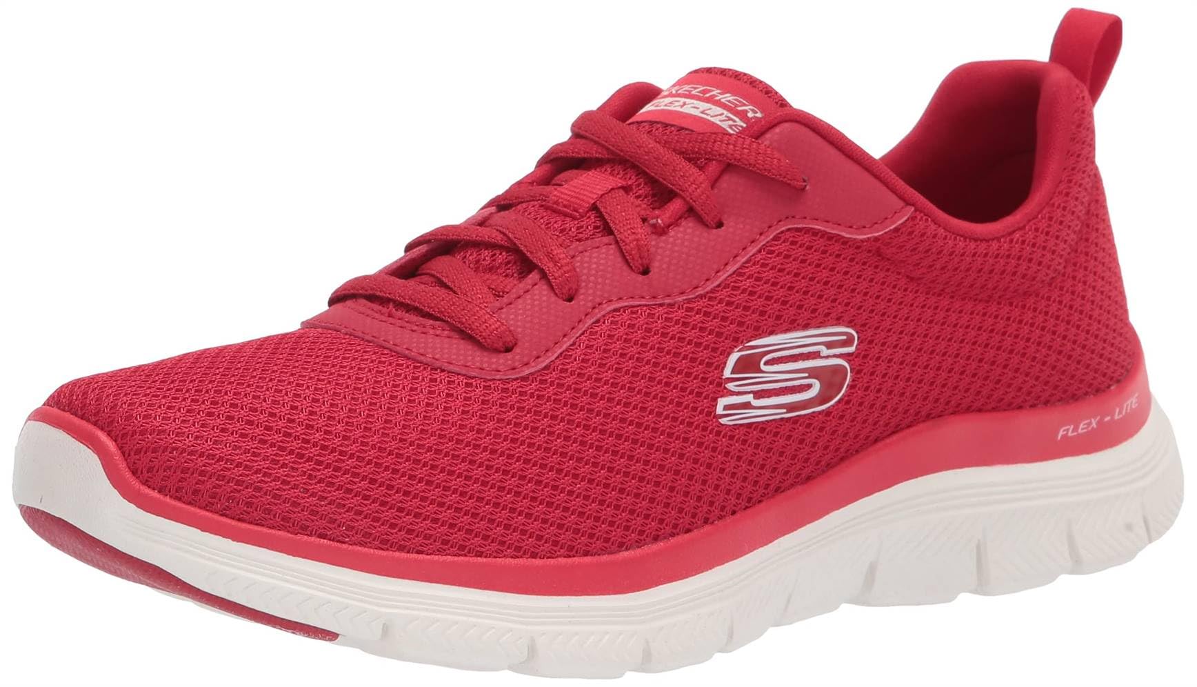 Skechers Damen Flex Appeal 4.0 Brilliant View sneakers,sports shoes, Rot, 39 EU