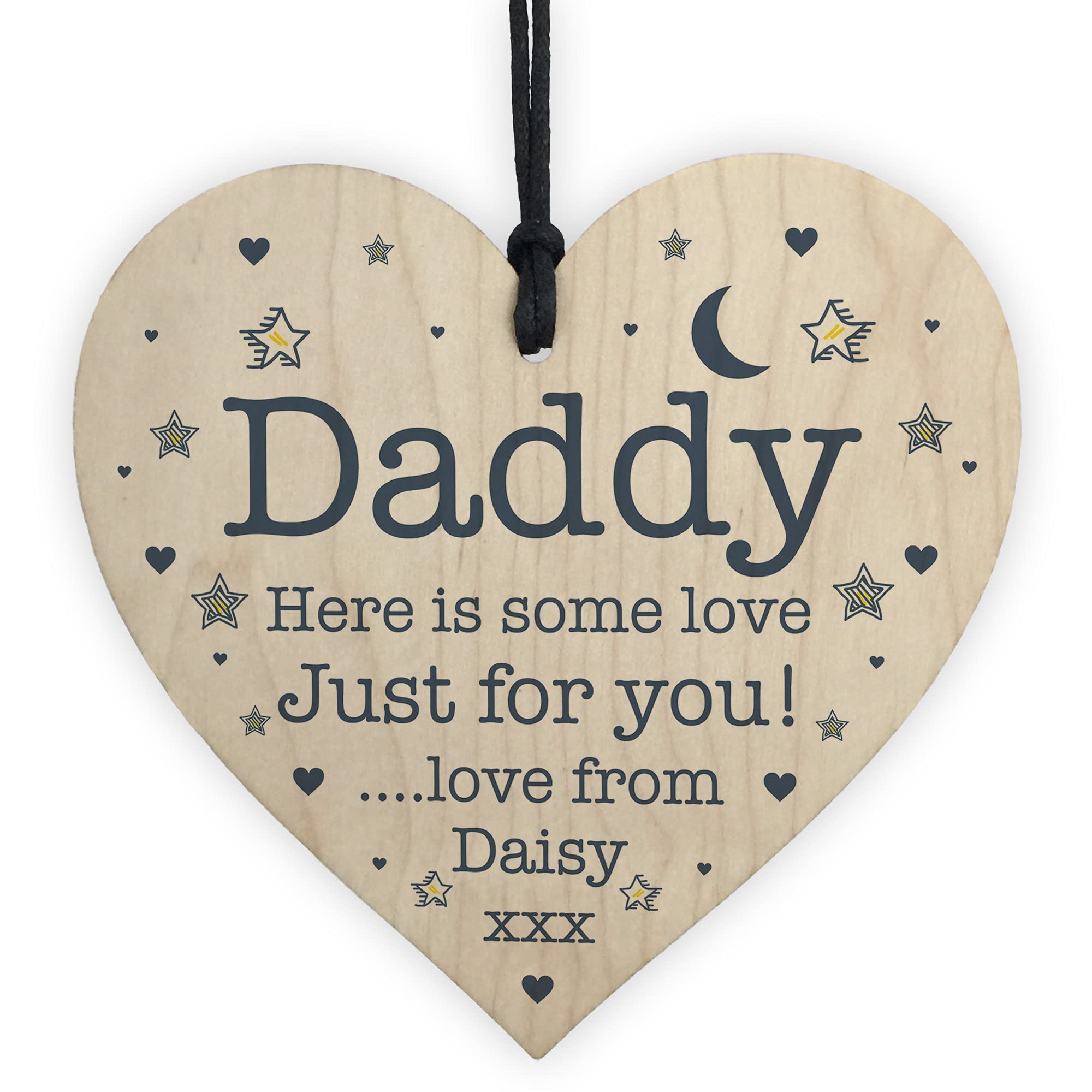 DADDY Gift Personalised Birthday Fathers Day Thank You Gift From Daughter Son