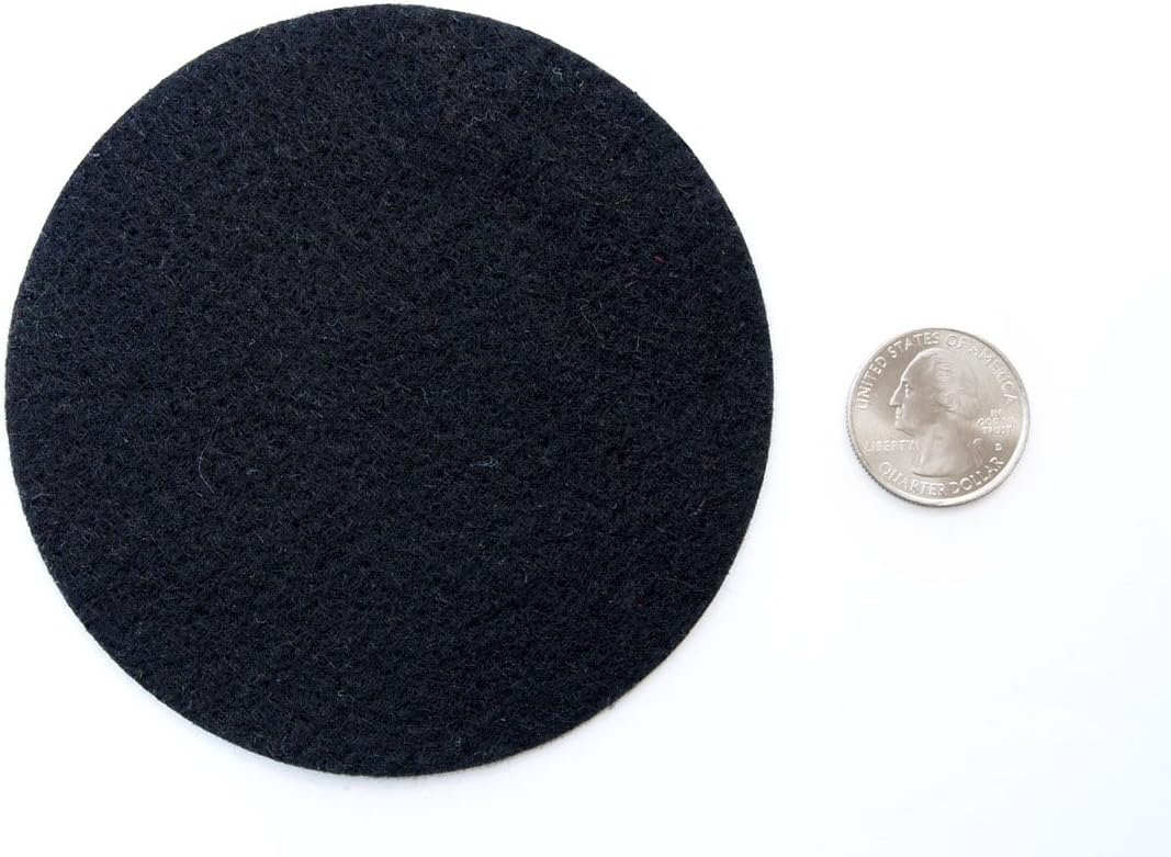 Playfully Ever After Black Craft Felt Circles (4 Inch - 19pc)