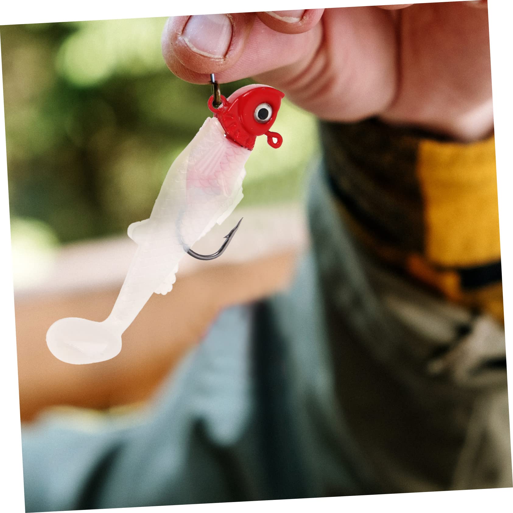 ABOOFAN 24 Pièces Leurres De Pêche Bar Rayé Plastique Souple