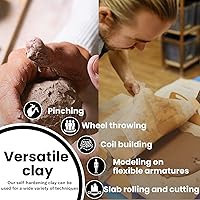 Vista 3 de Arcilla seca al aire premium, terracota, 10 libras