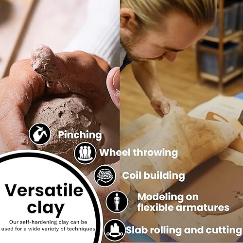 Miniatura 3 de Arcilla seca al aire premium, terracota, 10 libras