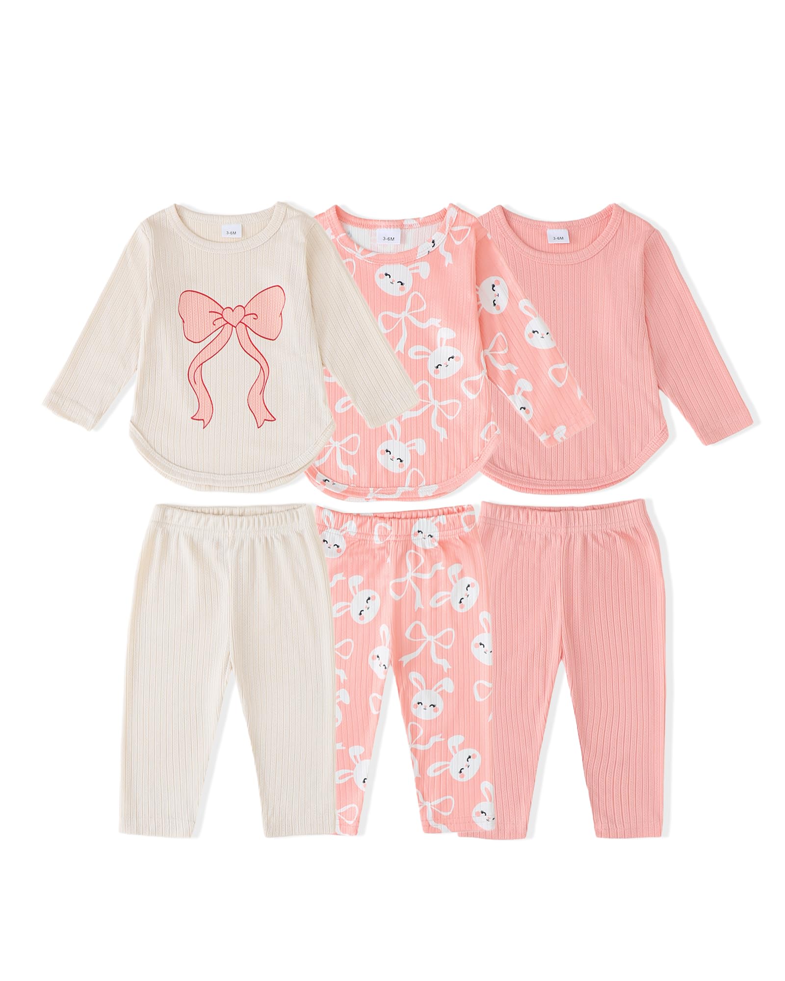 Mioglrie Baby Girl Clothes Toddler Fall Winter Outfits 6 Pcs Girl Clothes