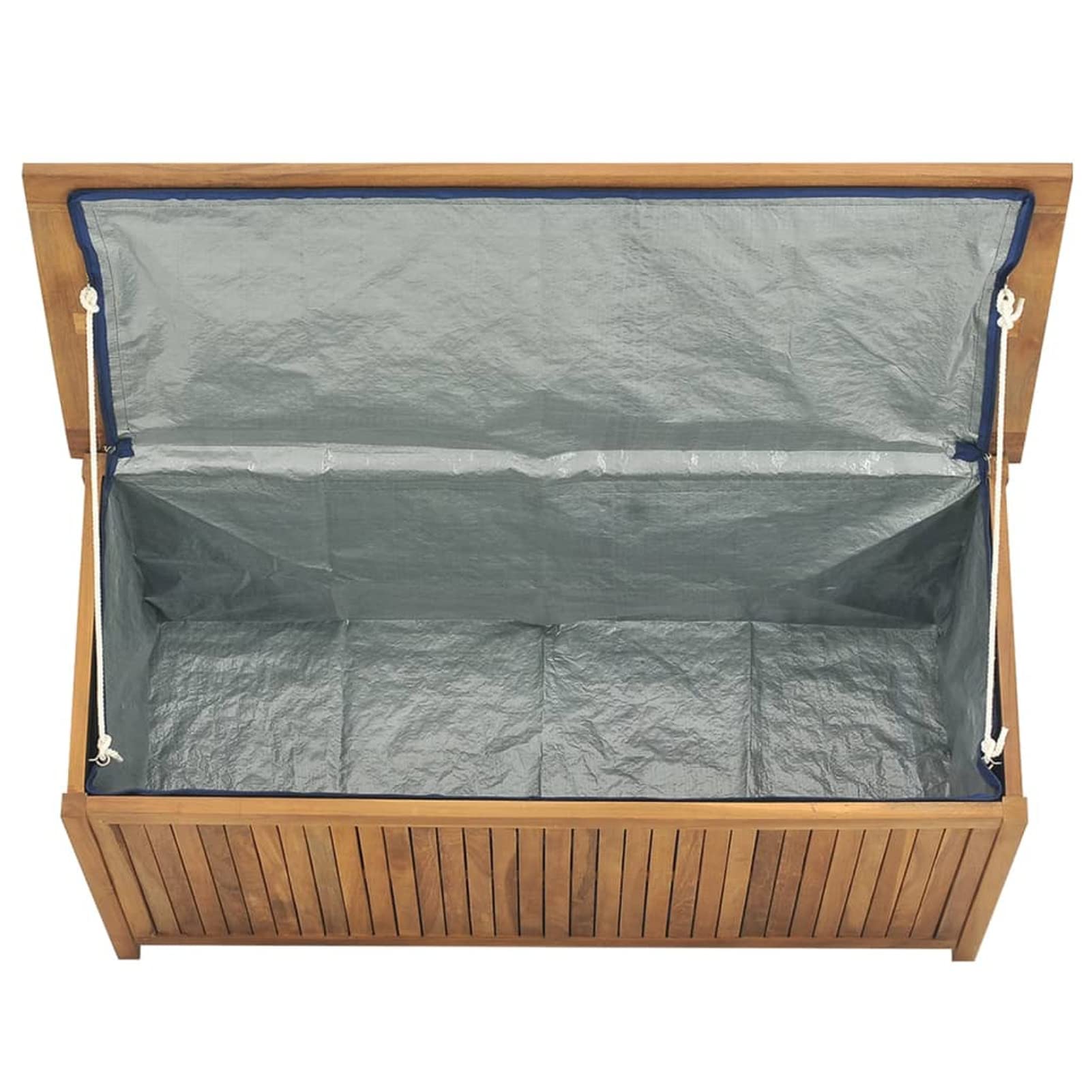 Baúl de jardín Madera Maciza de Teca 114x50x58 cm, Arcon Exterior, Arcones para Patio, Baul Almacenamiento Exterior, Baúl para Terraza