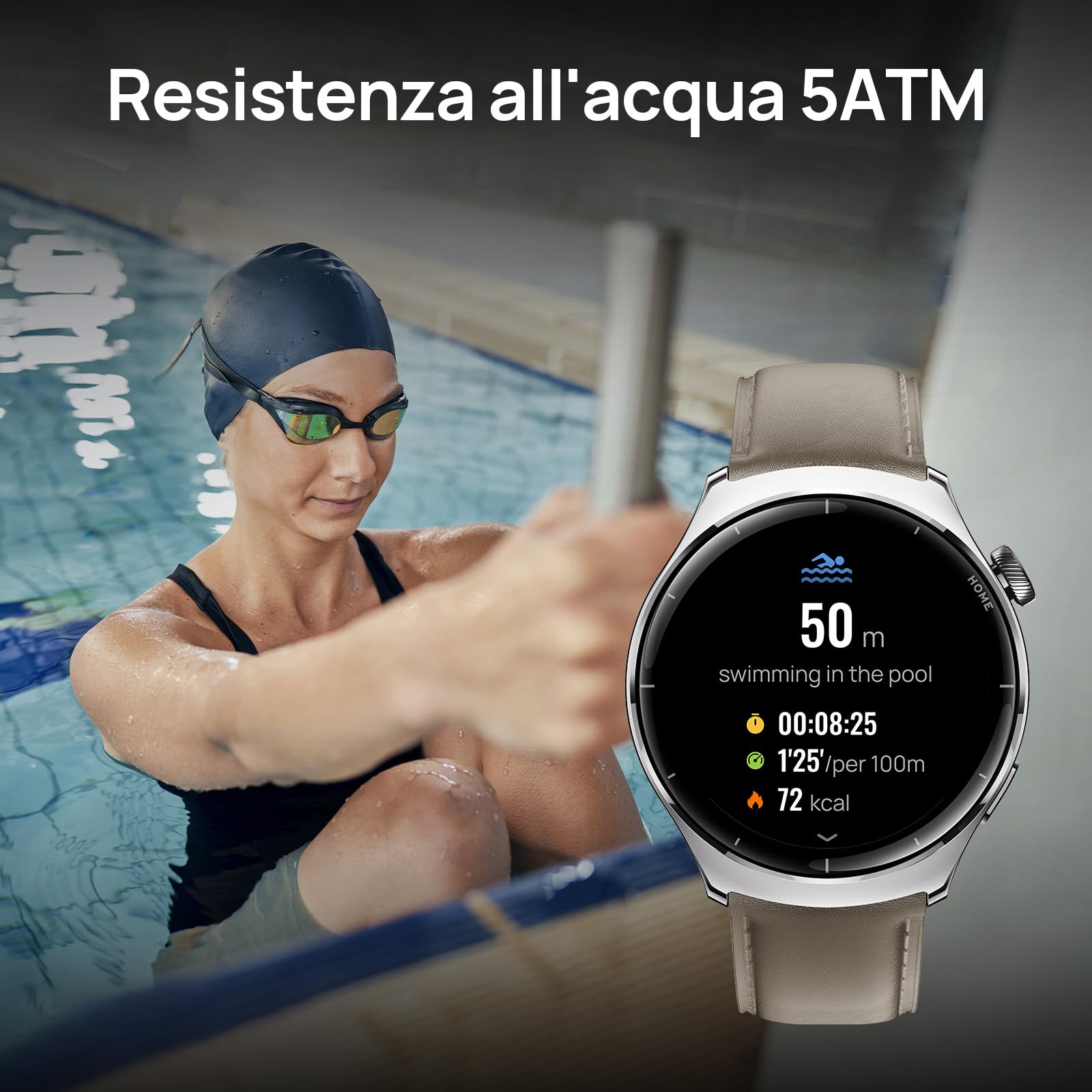 Mibro Lite3 Pro Smartwatch Uomo Donna per Corsa, GPS, 1,32'' AMOLED, Grigio | 15 Giorni Autonomia, Chiamate Bluetooth, Monitoraggio Fitness, Sonno & Battito, per Corsa/Trekking/palestra, per Android/iOS