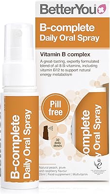 BetterYou B-Complete Daily Oral Spray, Vitamin B Complex, Formulated Blend of All 8 B Vitamins, Including B12 to Support N...