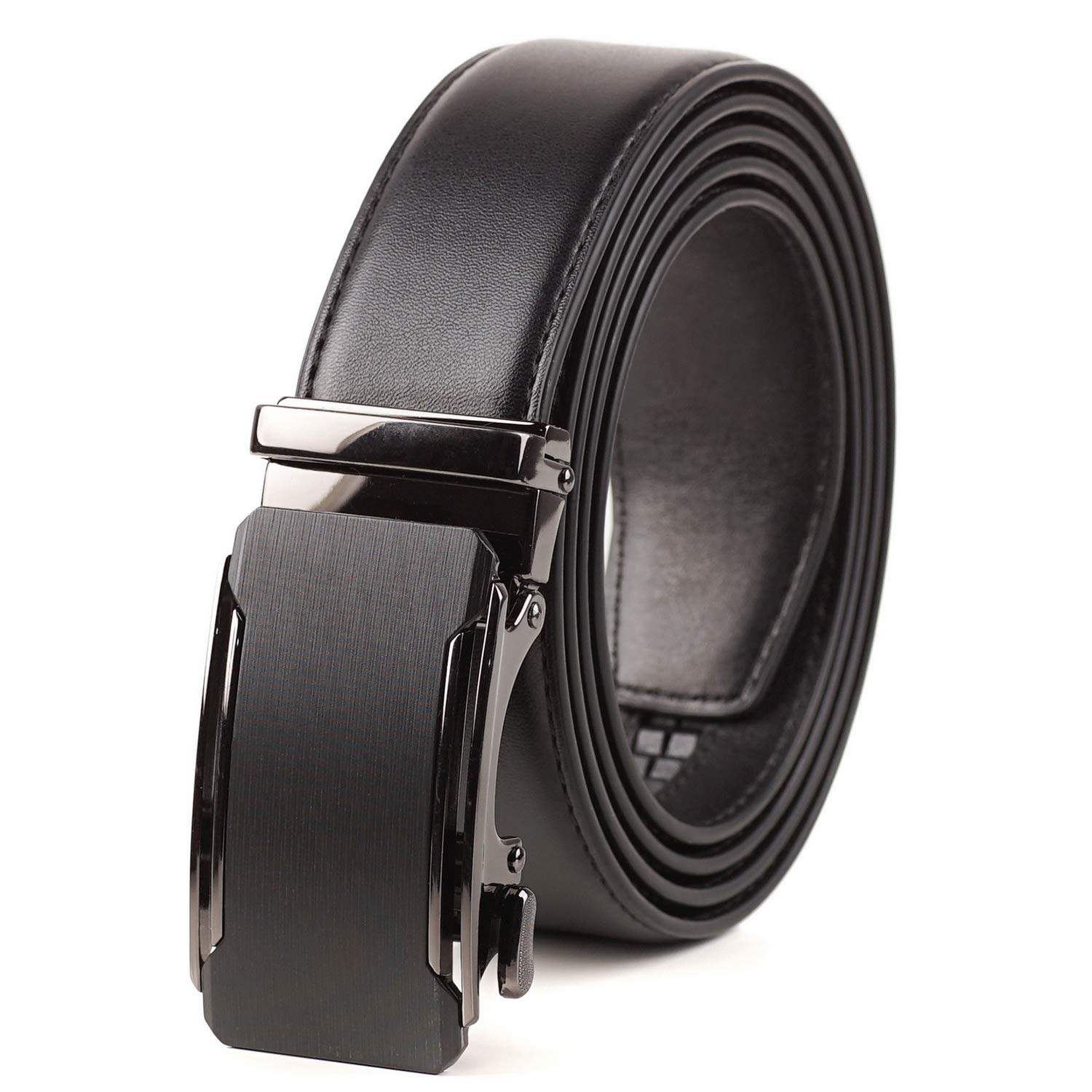 BelePala Ratchet Belt for Men Big and Tall Waist 36 to 39 Inch Black