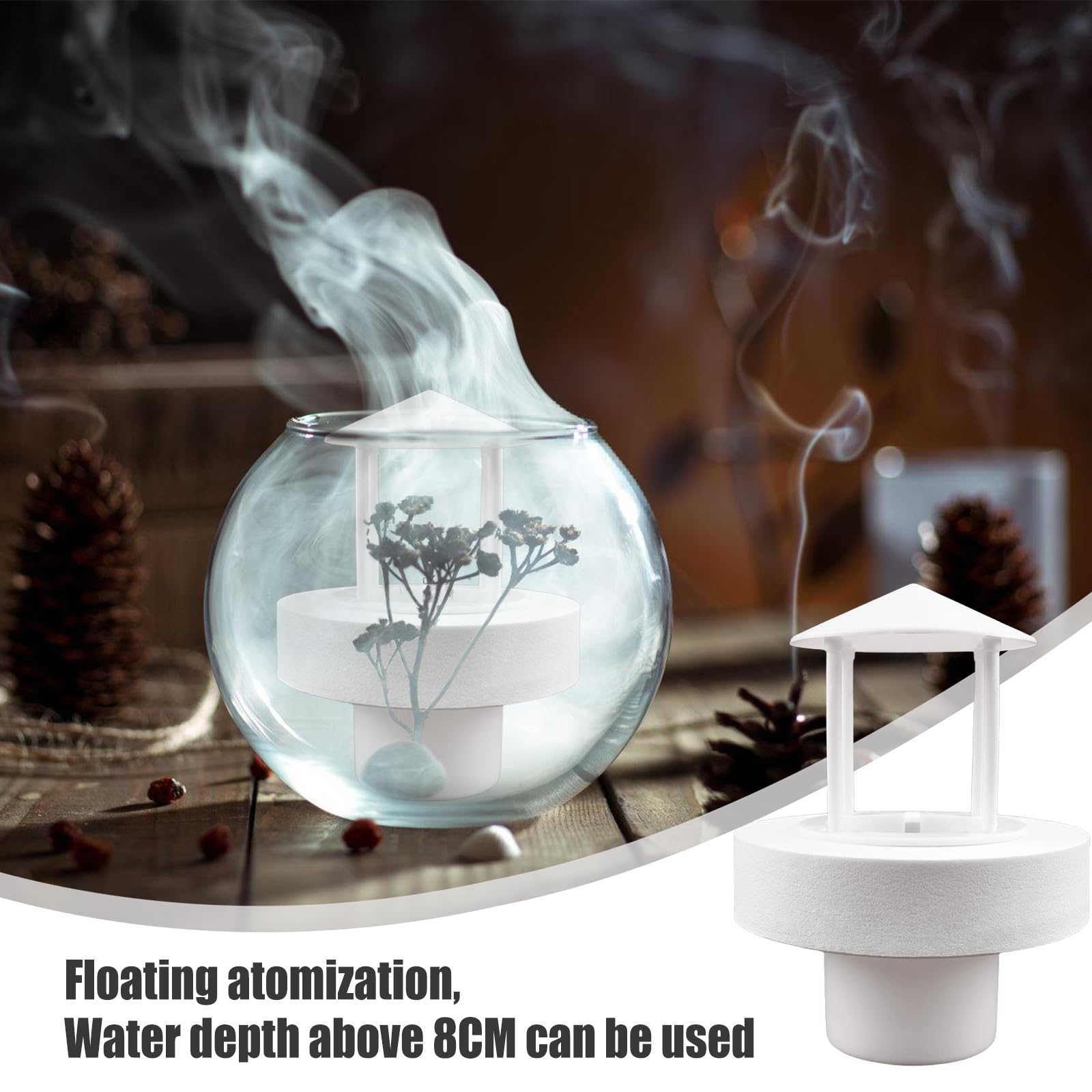 Distributore Di Nebbia Galleggiante - Umidificatore A Ultrasuoni Per Acquari, Stagni E Mini Pool - Foto 12