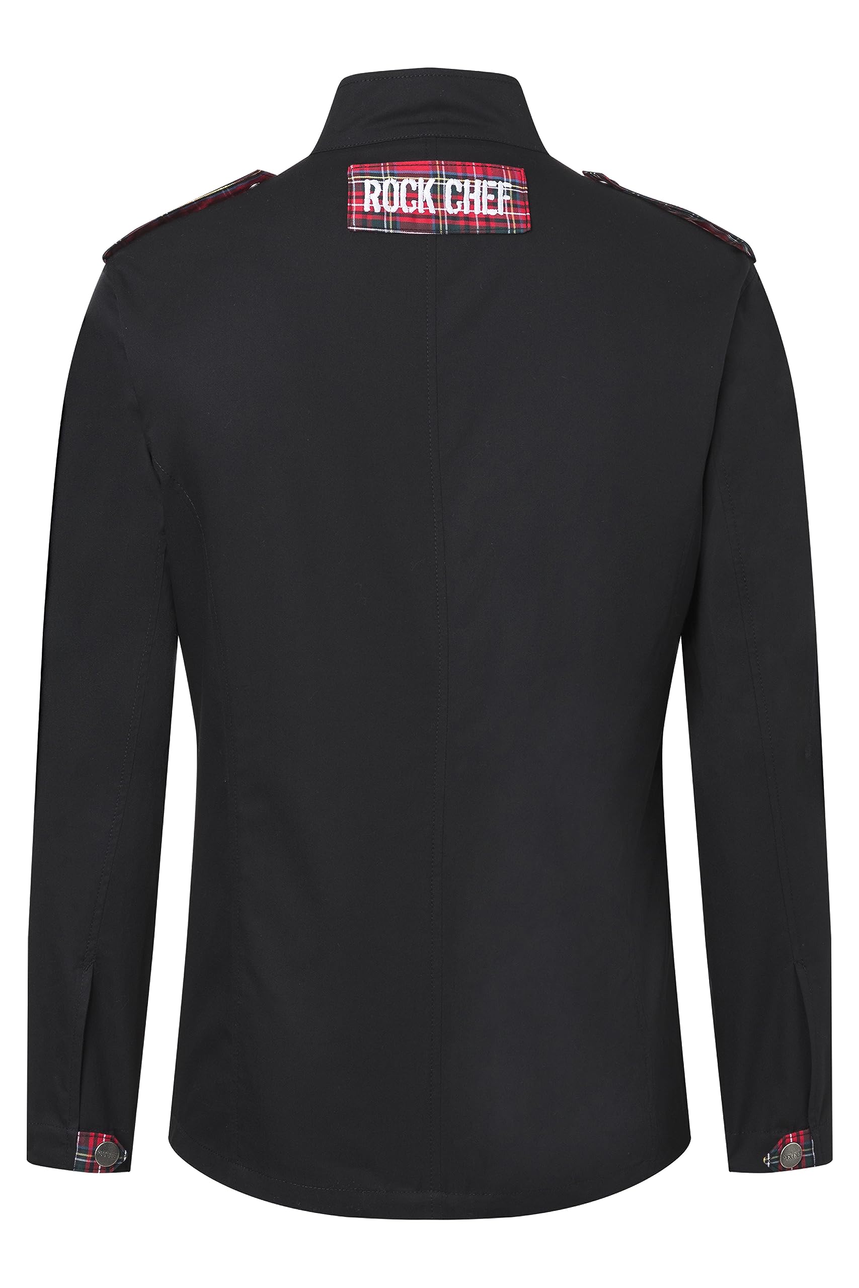 Karlowsky Herren Kochjacke Raw-Draft Rock Chef®-Stage2 Reißverschluss 100% Baumwolle