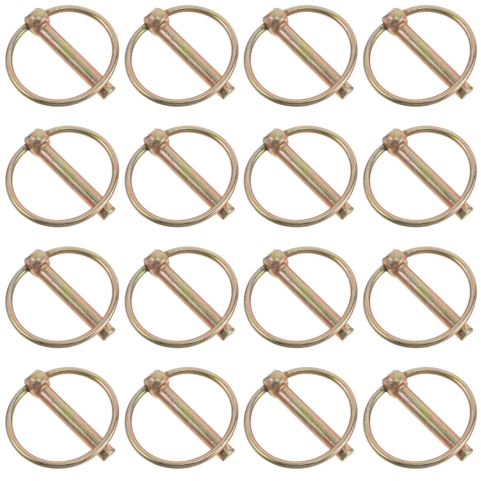 Abschleppstift 20-teiliges Hochleistungs-Anhängerkupplungs-Sicherheitsnadel-Set, hochfester Stahl, Lynch-Nadeln for LKW, Traktoren, Anhänger, Bootskipper für Abschleppen(6X5X1.5CM)