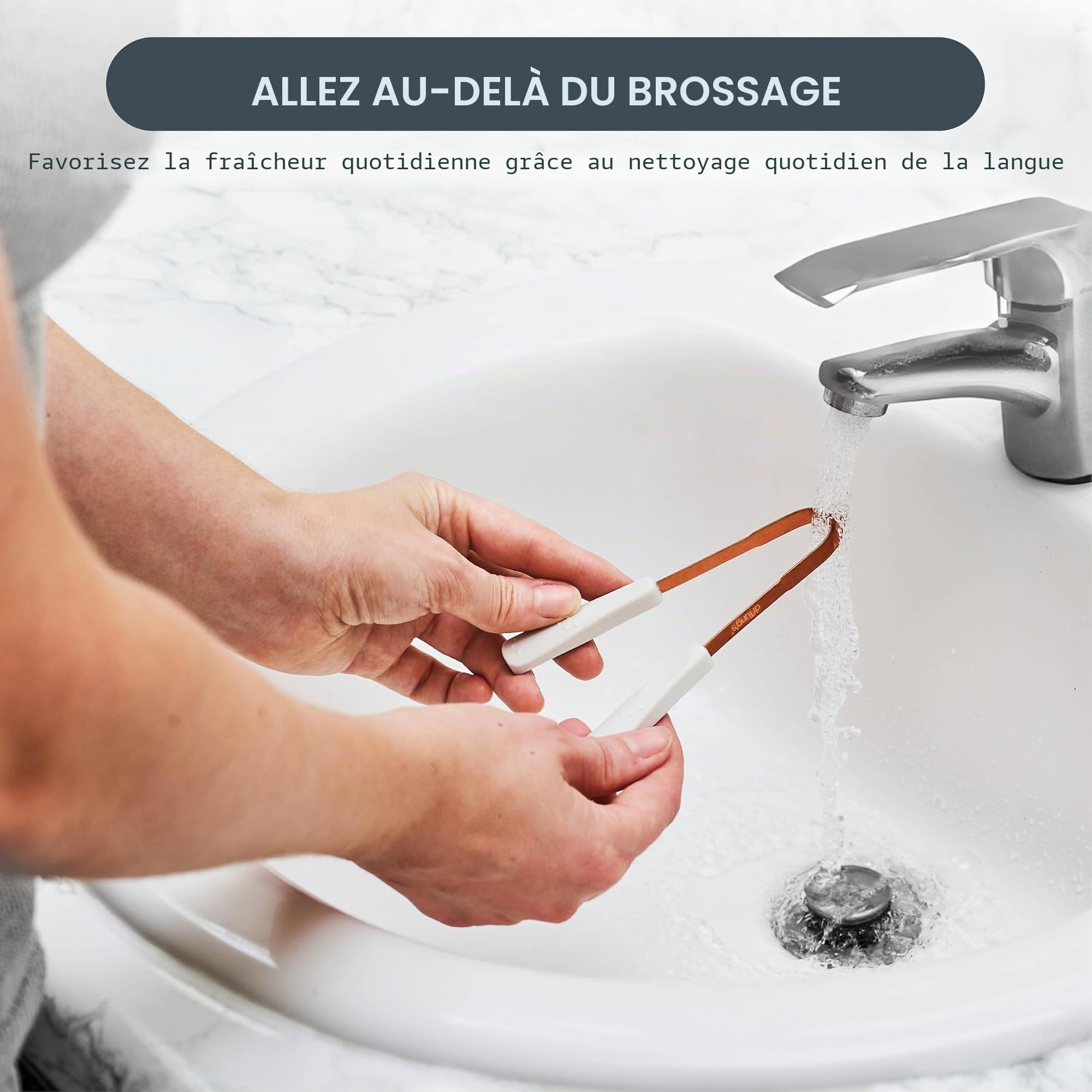 Dr Tung's Grattoir à langue en cuivre