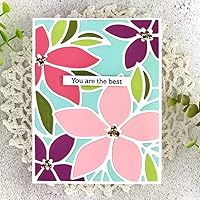 Vista 5 de Flowers Rectangular Frame Metal Die Cuts Dies, Flowers Rectangular Frame Cutting Dies Cut Stencils DIY Scrapbooking Cards Decorative Embossing Paper