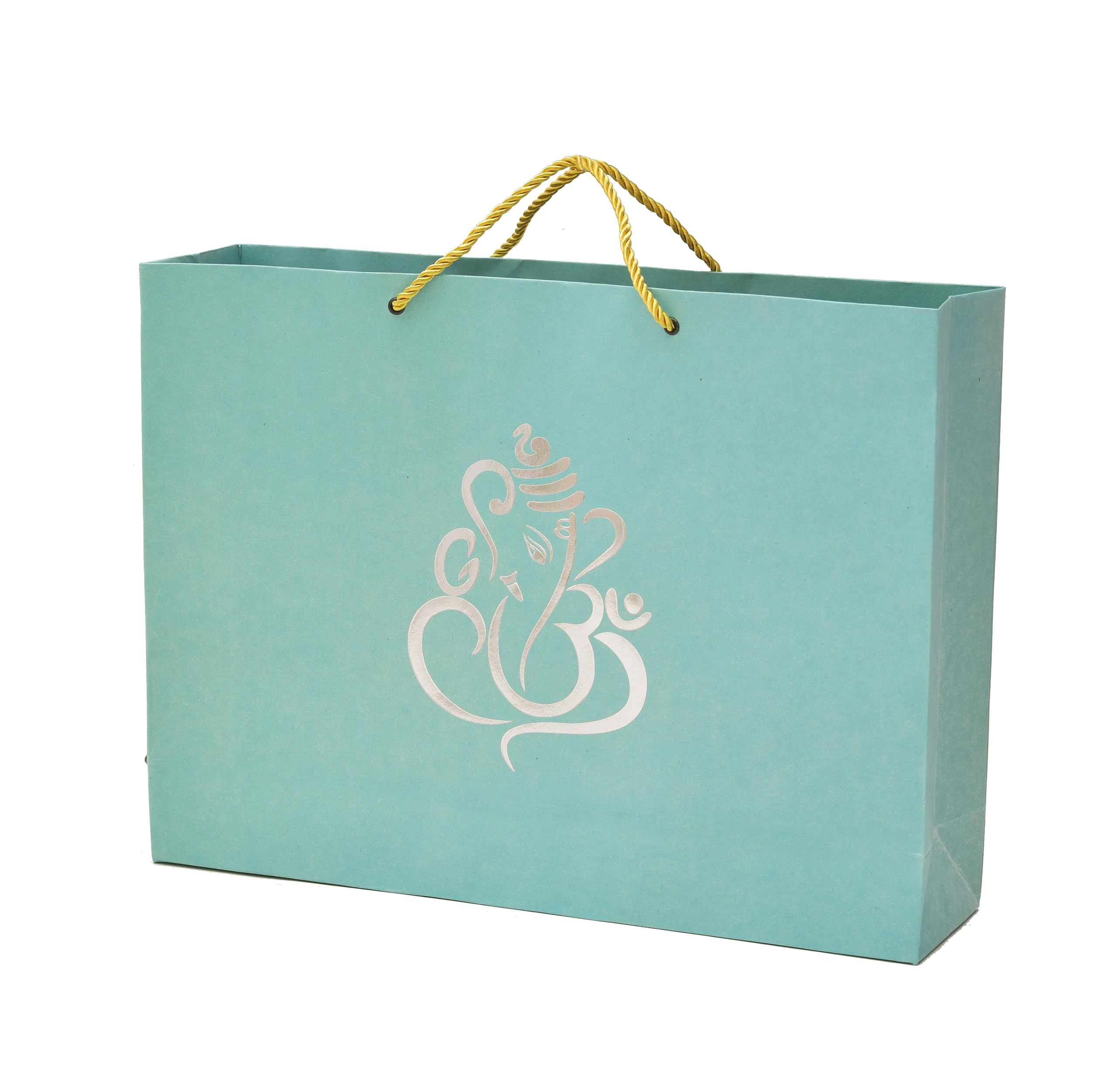 PPJ ® - GANESH GREEN (SILVER FOIL PRINTED) (10 PCS) PAPER CARRY BAG, 16 Inch X 12 Inch X 4 Inch for DIWALI/WEDDING/FUNCTION/BIRTHDAY/RETURN GIFTS/CHRISTMAS/SHOPPING/GIFTING/ GIFT BAGS/GIFT COVERS (Pack of 10) (B0CFFR8886) Amazon Price History, Amazon Price Tracker