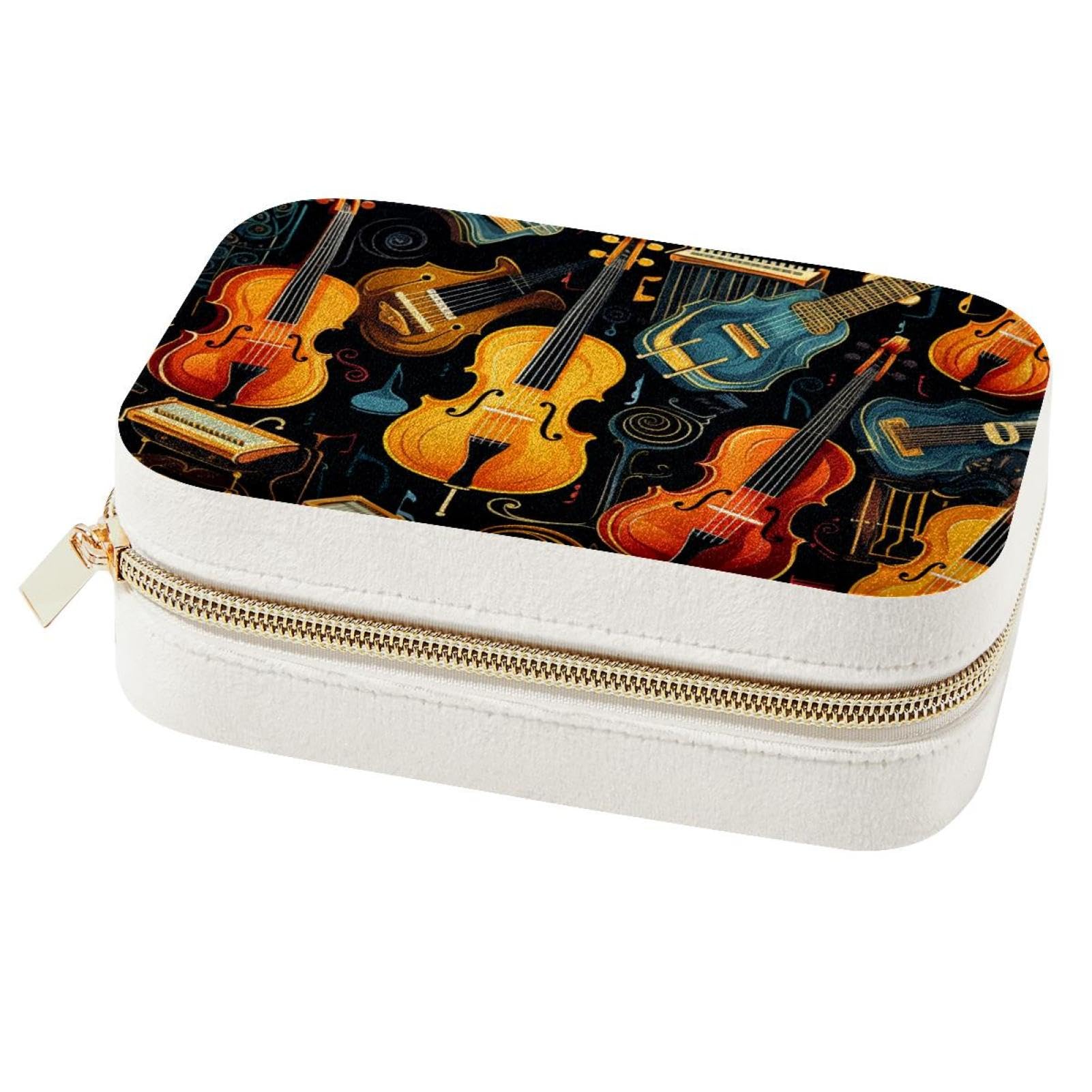 Boîte à bijoux de voyage musicale pour organiser vos bagues lors de vos week-ends