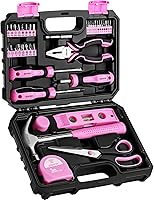 Vista 1 de DEKOPRO Tool Set for Women: Pink Tool Set for Home Repair, Womens Tool Kit for All Purpose 42 Piece