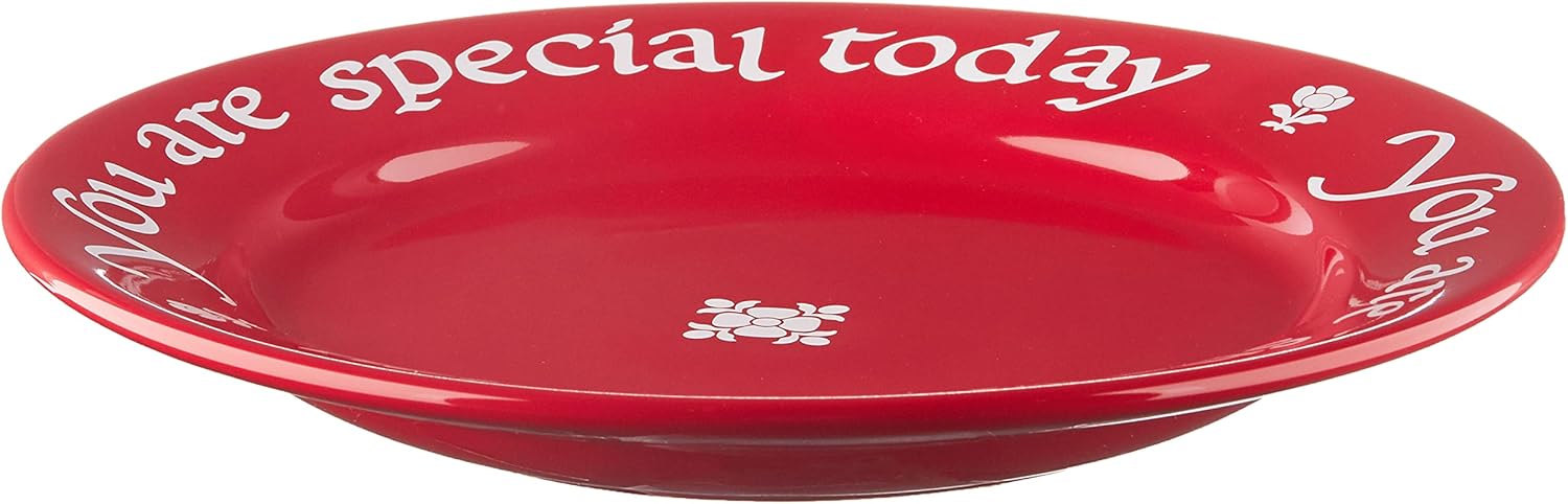  | Waechtersbach You Are Special Plate, Birthday Plate or Special Occasion Plate for Celebrations – Red Dinner Plate, Microwave & Dishwasher Safe Cherry Red Plate w/ Pen & Gift Box (10.75”): The Red Plate You Are Special: Dinner Plates