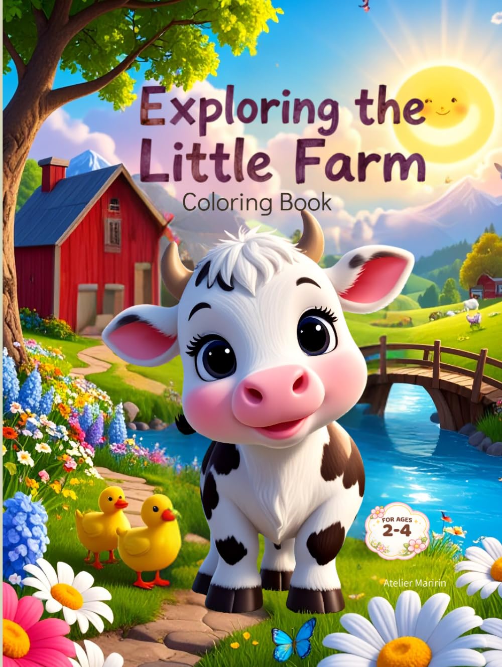 Exploring the little Farm: Coloring Book