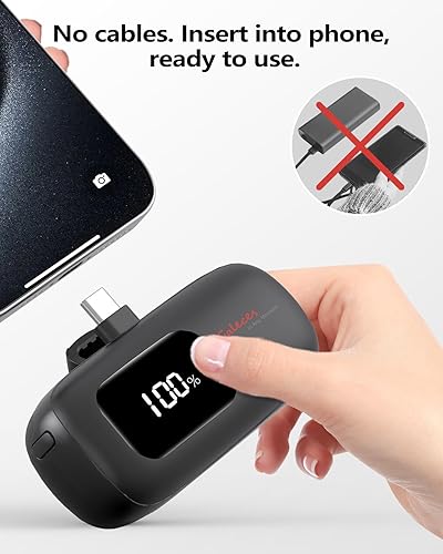 Miniatura 2 de Mini cargador portátil para iPhone 20W 5000mAh USB-C Power Bank para iPhone 15 Cargador de carga rápida compatible con iPhone 16 15 Pro15 Plus15 Pro