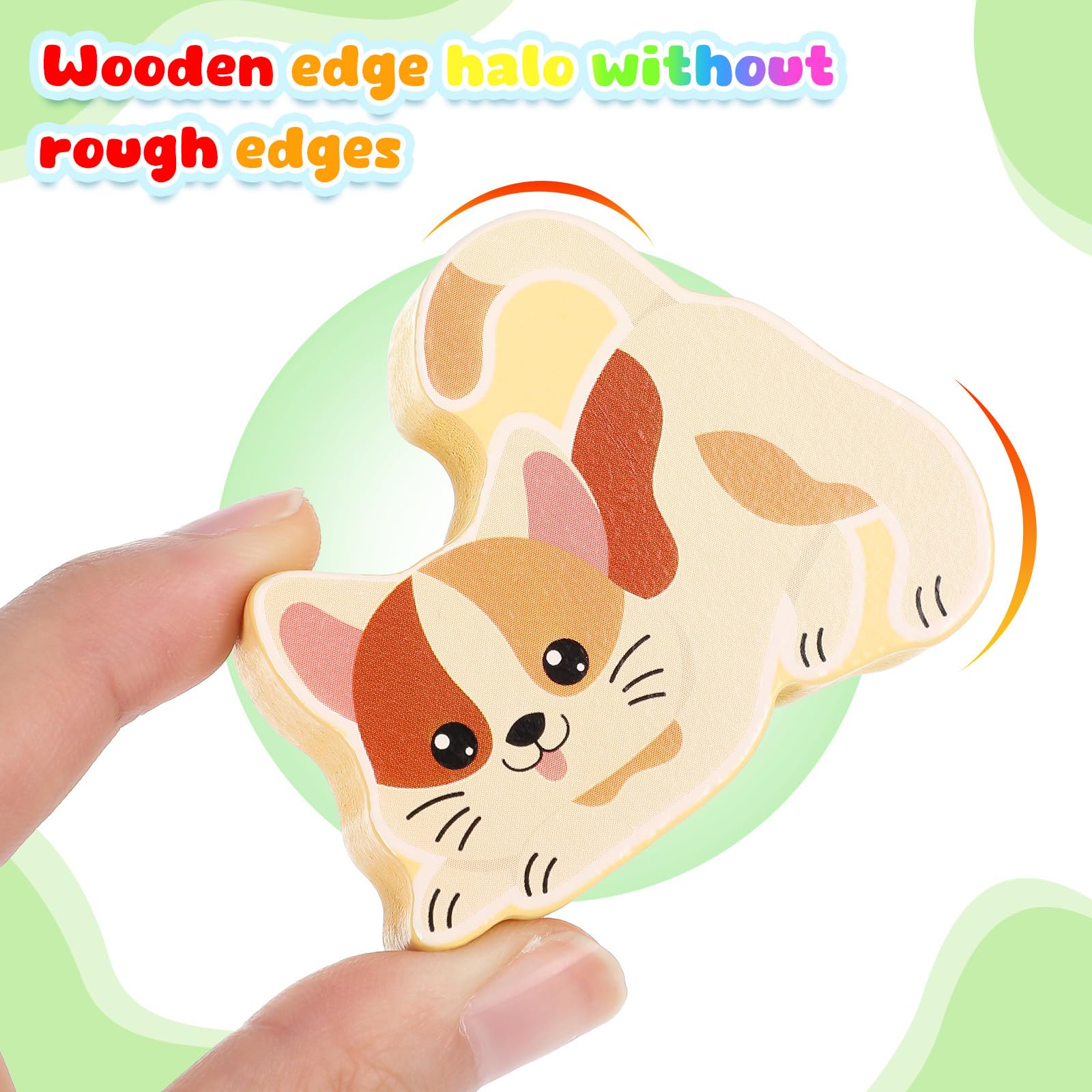TOYANDONA 1 Set di Giocattoli di Animali da Fattoria con Fienile: Figure di Animali da Fattoria Montessori in Legno con Forma di Fienile, Giocattolo Educativo Portatile per Bambini Dai 3 Anni in su