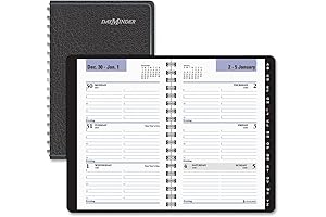 G250-00 2019 Dayminder Weekly Recycled Appointment Book, Black, 3 3/4" x 6"