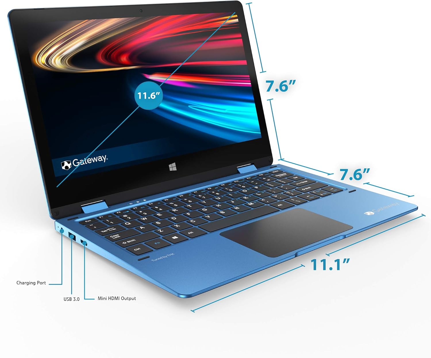 Amazon Com Gateway 11 6 Fhd 2 In 1 Touchscreen Laptop Computer Intel Celeron N3350 Up To 2 4ghz 4gb Ddr4 Ram 64gb Emmc Webcam Remote Work Windows 10 S Office 365 1 Year Blue Electronics