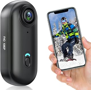 Yolanda 1080Pアクションカメラ ウェアラブルカメラ 120度広角小型Vlogビデオカメラ ボディカメラ WiFi スマホ連携 バッテリー寿命150分 連続録画 30m防水(IPX8) Android/IOS対応 軽量 Vlog 旅行 アウトドア ペット 証拠撮影 会議商談 授業 旅行スポーツカメラ 日本語取扱説明書