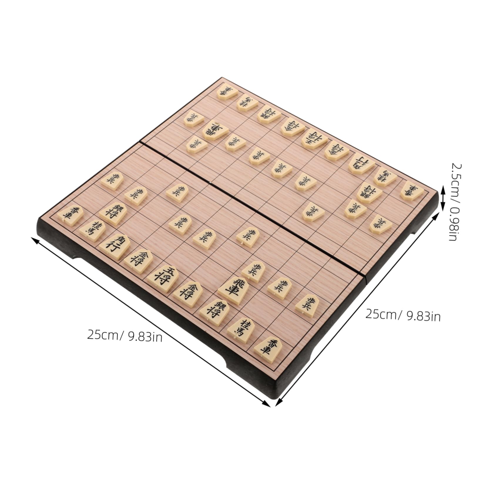Juego de Ajedrez Japonés Plegable Magnético en PS, Formato Portátil
