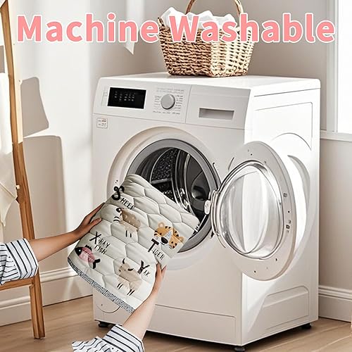 Miniatura 6 de Tapete de juego para bebé para suelo, tapete de corral de 50 x 50 pulgadas, suave, portátil, antideslizante, lavable a máquina, compañero de juego