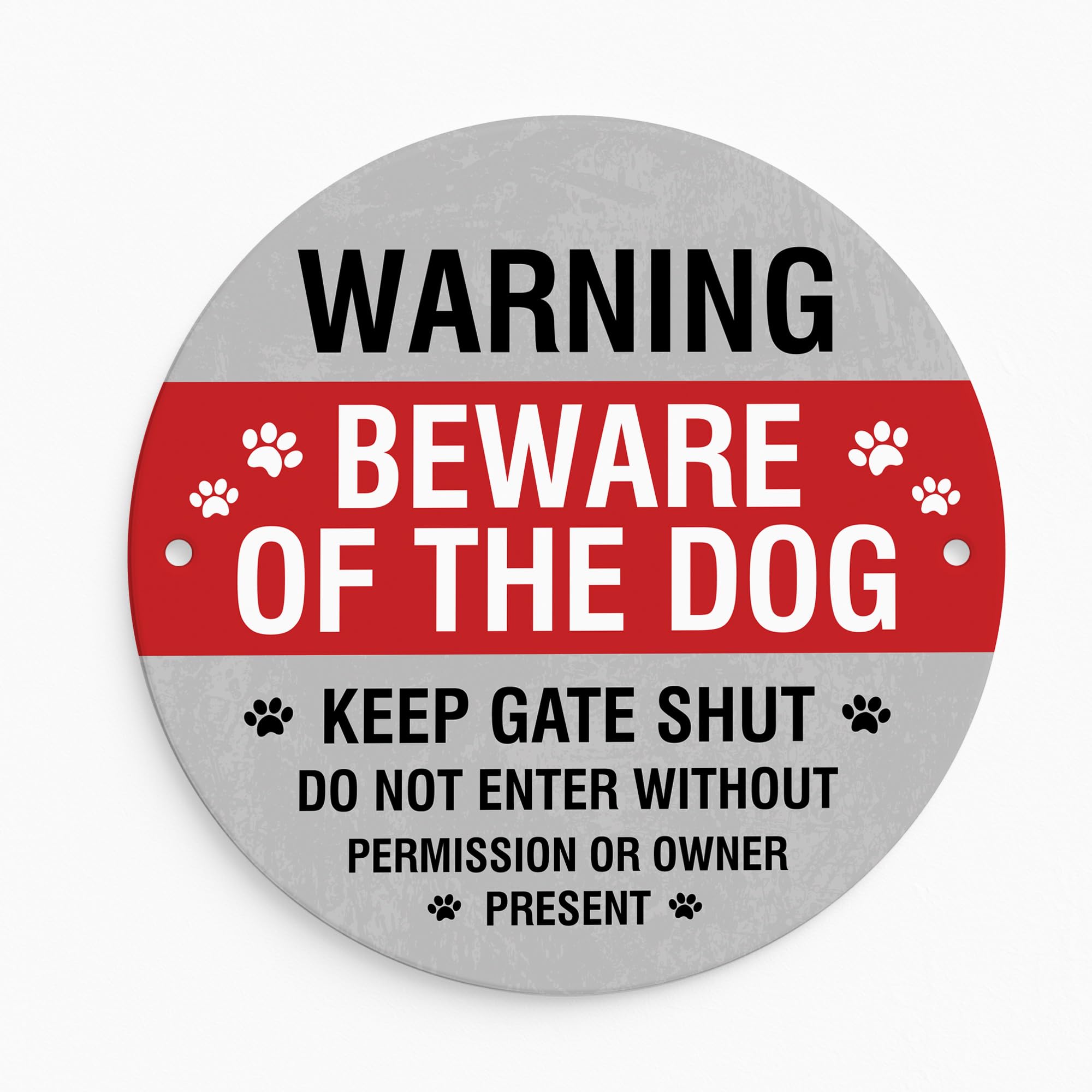 Red Ocean Warning Sign For Dog Do Not Enter Acrylic Sign Keep Gate Shut Beware For Fence Gate Dog Warning Outdoor Shed Wall Plaque