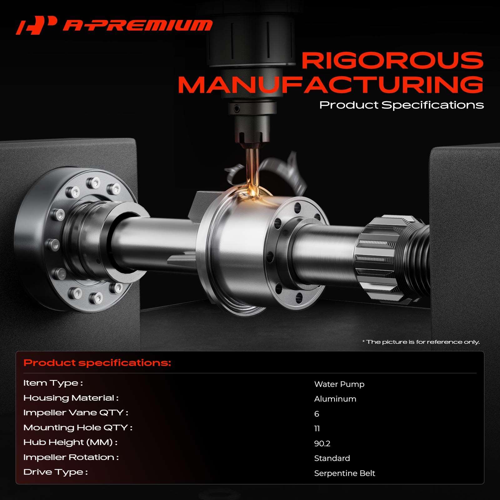 Amazon | A-Premium エンジンウォーターポンプ (OHV V8 5.7L 6.1L