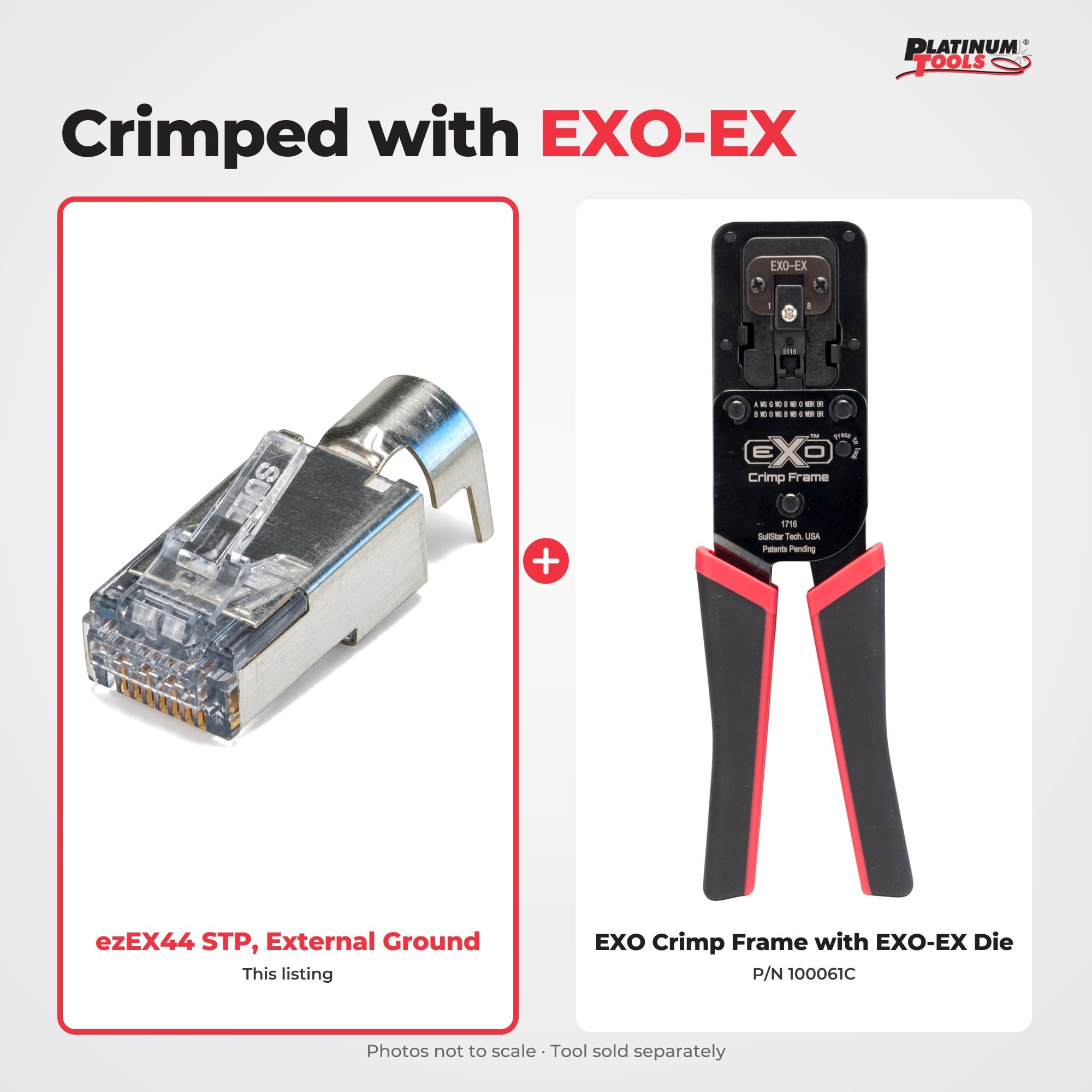 Amazon.com: Platinum Tools 202051J Ezex44 Shielded RJ45 External