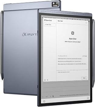 iFLYTEK AINOTE Air 2, 8.2" AI Smart E Ink Tablet with Stylus | Adjustable Light, Multi-Language Transcription, Paper Note-Taking, Digital Notebook, Schedule Management for Meetings