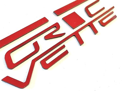 Miniatura 4 de Insertos de letras naranjas para salpicadero o parachoques trasero compatibles con Cor_Vette C6 2005-2012 ABS plástico no calcomanías