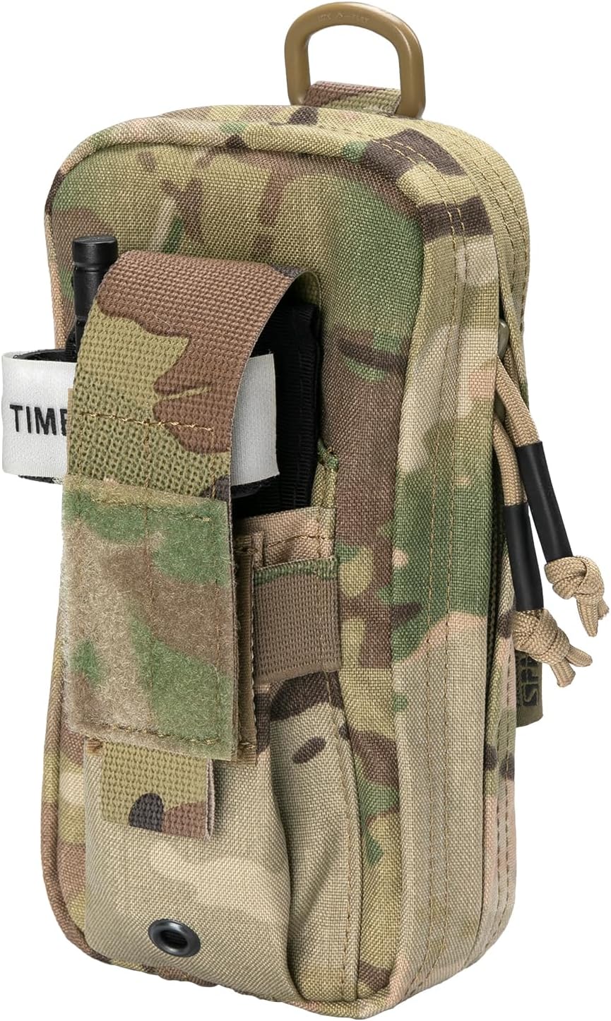 EXCELLENT ELITE SPANKER Quick Access Molle Ifak Pouch Tactical First Aid Pouch EMT Medical Pouch Bag with Tourniquet Holder