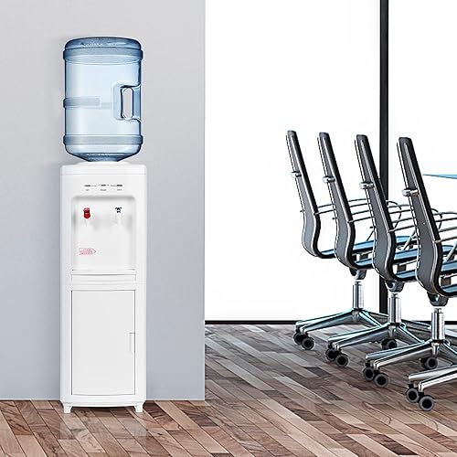 Miniatura 7 de DORTALA Dispensador de agua de carga superior, dispensador de agua caliente y fría para botellas de 3 a 5 galones, enfriador de agua Freestding con