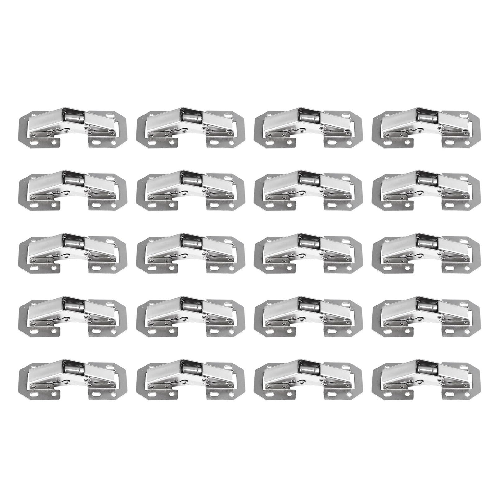 Charnières de porte 4 pouces en inox brossé EMUKOEP pour fenêtres et armoires de maison, 20 pièces