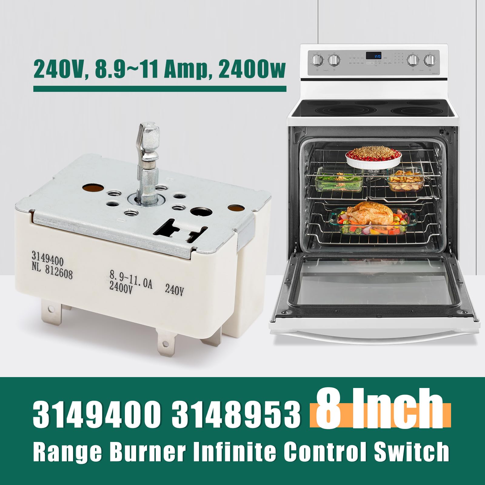 stoves channel Amazon.com: 3149400 3148954 Range Burner Infinite Control Switch
