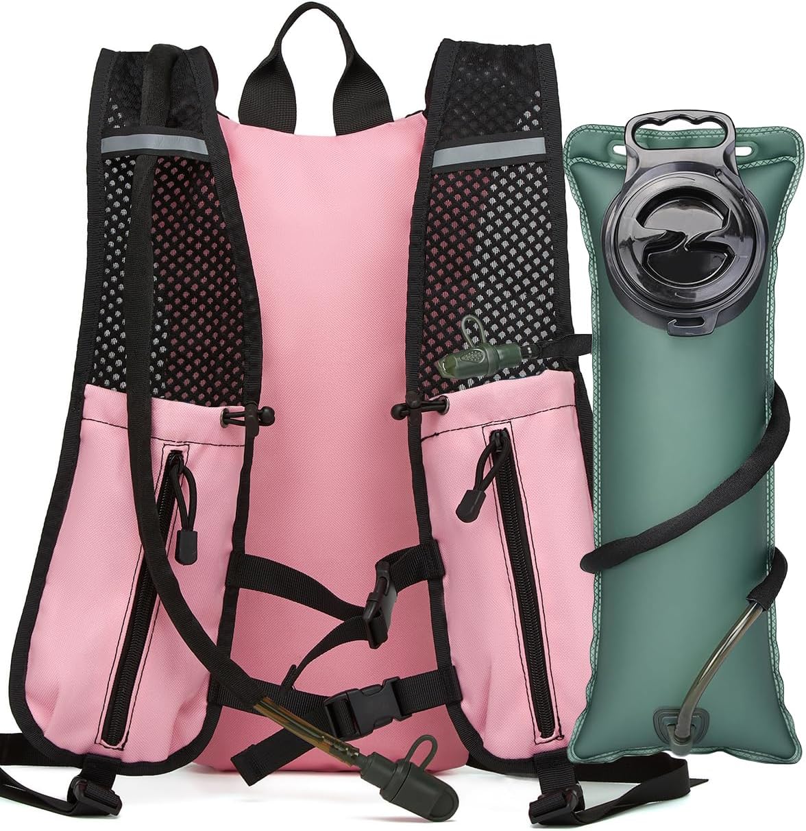 Hydration Vest Pack with 3L TPU Water Bladder Insulation Backpack for Men Women Hydration Bag for Tactical Hiking Biking Running Climbing