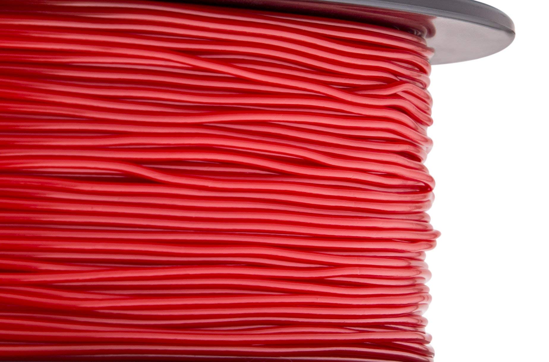 HATCHBOX 1,75 mm czerwony filament do drukarki 3D TPU Shore 95A, szpula 1 kg, dokładność wymiarowa +/- 0,03 mm, filament do drukowania 3D