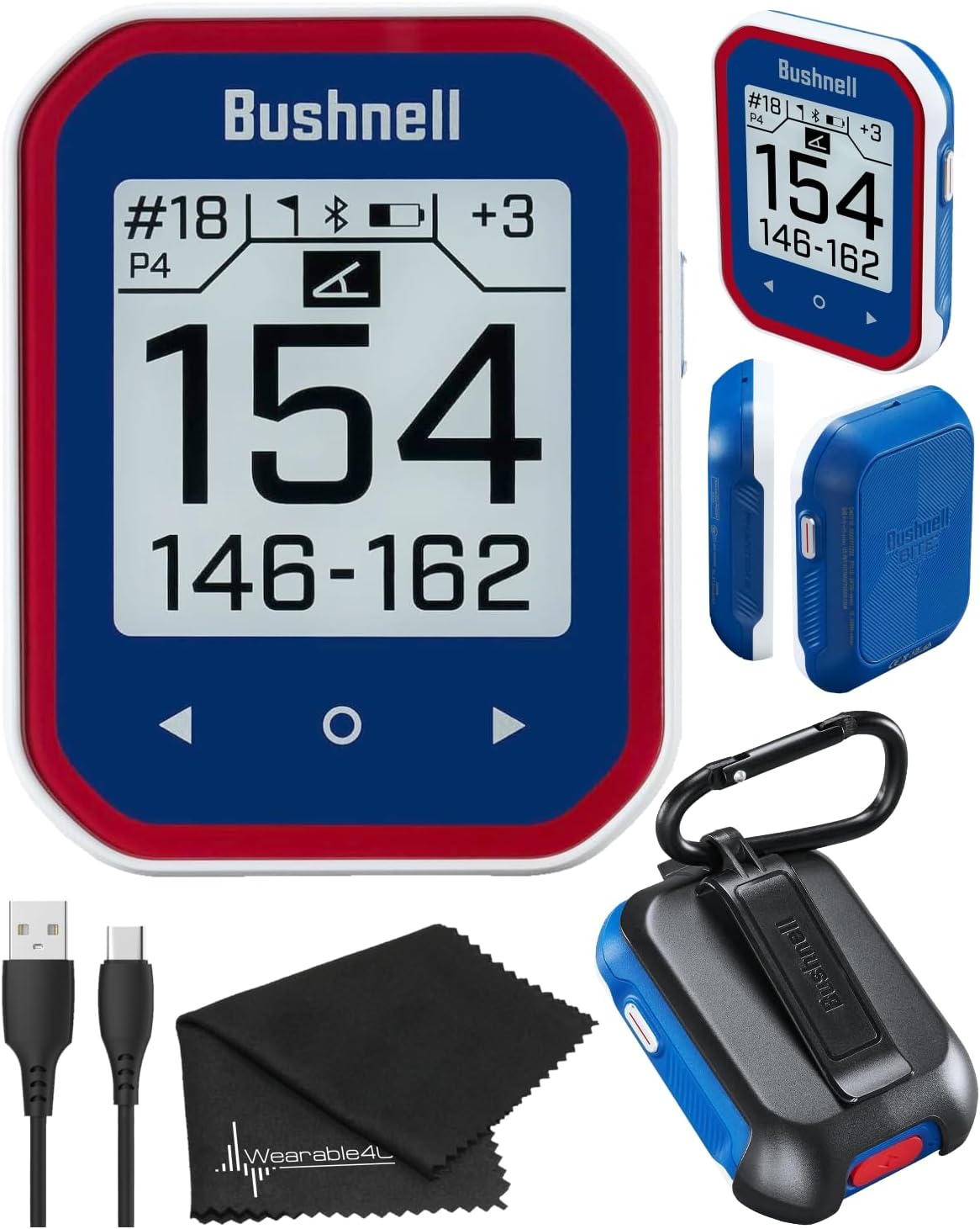 Wearable4U – Bushnell Phantom 3 Slope GPS Golf Green with Slope Technology, Touchscreen, Magnetic Cart Mount with Bundle (Blue & Lens Cloth) Wearable4U – Bushnell Phantom 3 Slope GPS Golf Green with Slope Technology, Touchscreen, Magnetic Cart Mount with Bundle (Blue & Lens Cloth)