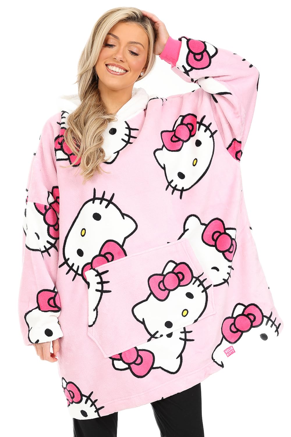 Womens and Girls Matching Fully Lined Luxury Fleece Hoodie Oversized Blanket Hoody