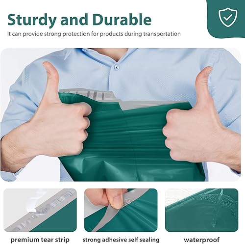 Miniatura 10 de Fuxury 6x9 100pc white Poly Mailers Shipping Envelops Self Sealing Envelopes Boutique Custom Bags Enhanced Durability Multipurpose Envelopes Keep