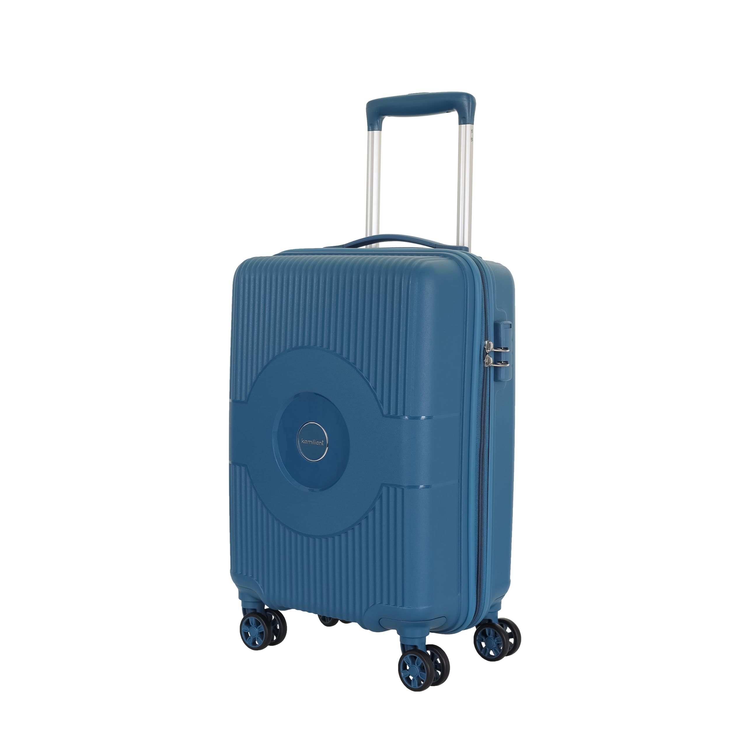 Kamiliant Polypropylene KAM 8 Spinner Wheels Hard Shell Suitcase Might DW SP79CM DEEP Ocean,Blue, Medium