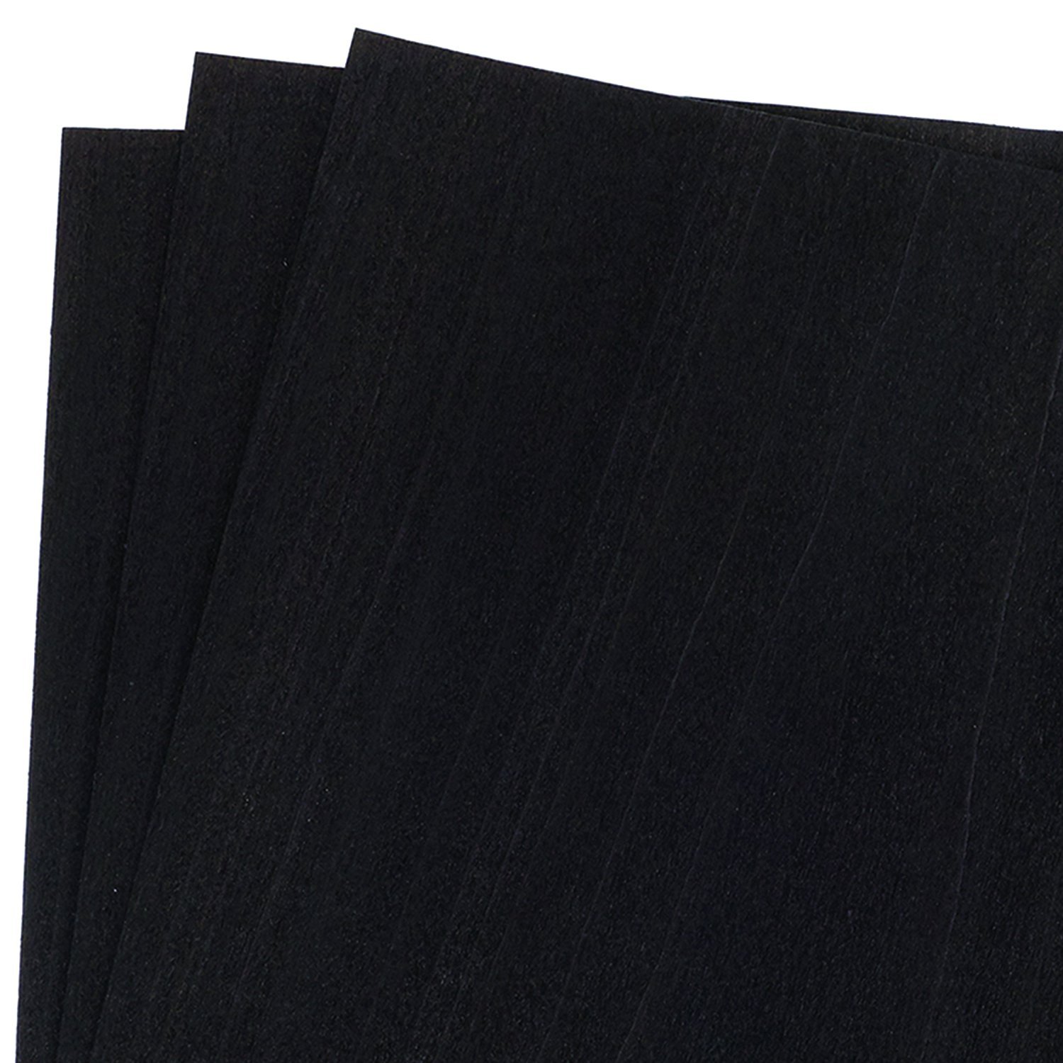 Dyed Black Veneer, 12" X 12", 3-Piece